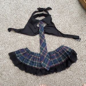 School girl fantasy outfit